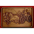 Fire Fighter Bronze Belt Buckle